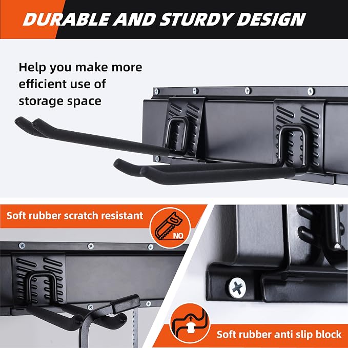 Garage Tool Organizer Wall Mount 48", Garage Wall Organizer 400 lbs, Heavy Duty - Image 3