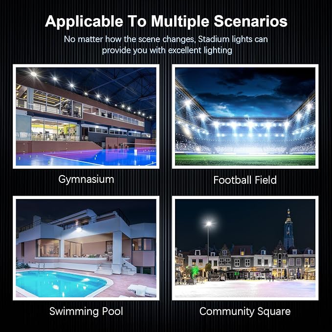 Stadium Lights Outdoor LED, Super Bright 50800 Lumen Stadium Flood Light 5000K - Image 8