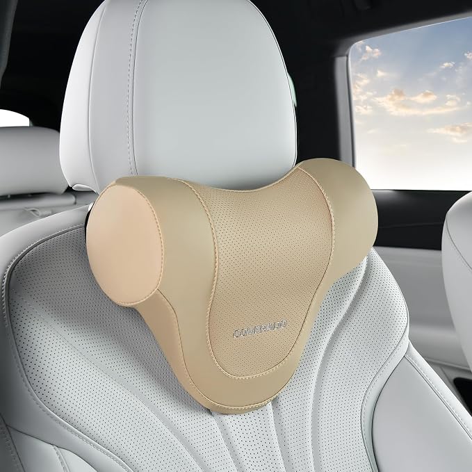 Coverado Car Headrest Pillow, Ergonomic Memory Foam Car Neck Pillow by COVERADOAUTO