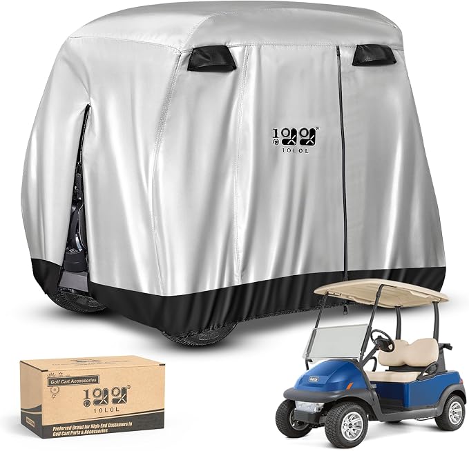 10L0L 4 Passenger Golf Cart Cover by 10L0L