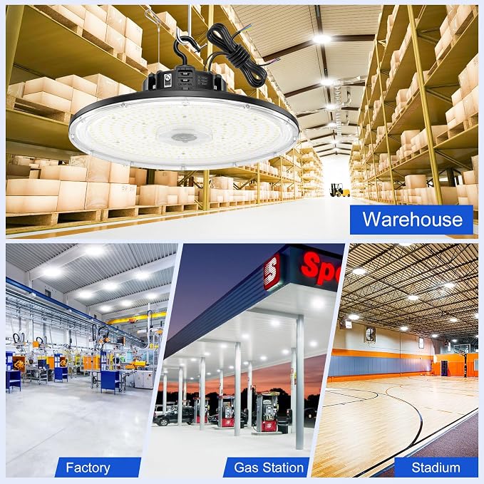 BBESTLED 9Pack UFO LED Low Bay Light 4000K 80W 100W 150W 21, 000Lumen 3000K - Image 4