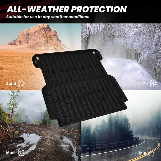 LASFIT Truck Bed Mat for Honda Ridgeline 2025 2024 2023 2022 2021 2020 2019 - Image 7