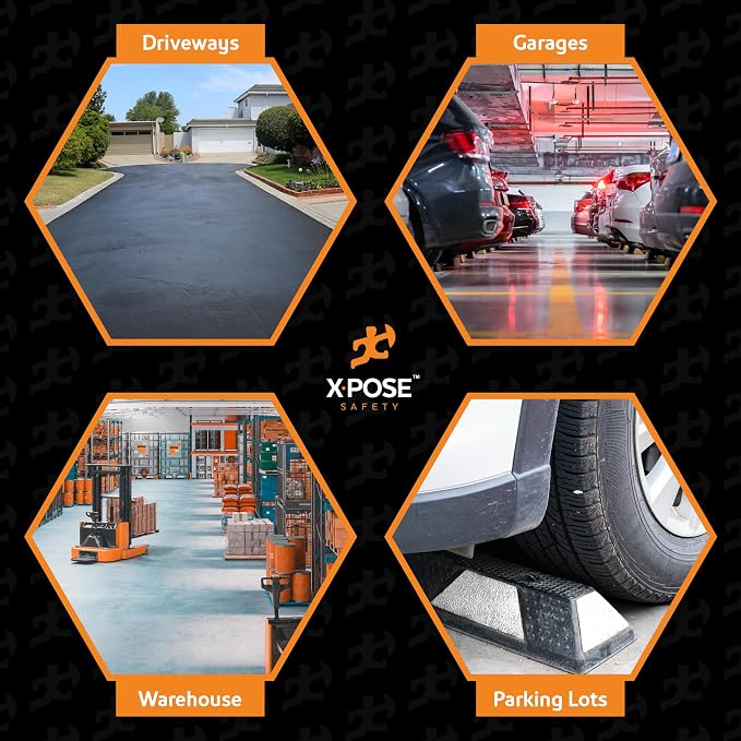 Xpose Safety 48" Heavy Duty Rubber Parking Stopper – Bulk Half Pallet 24 Pack - Image 7