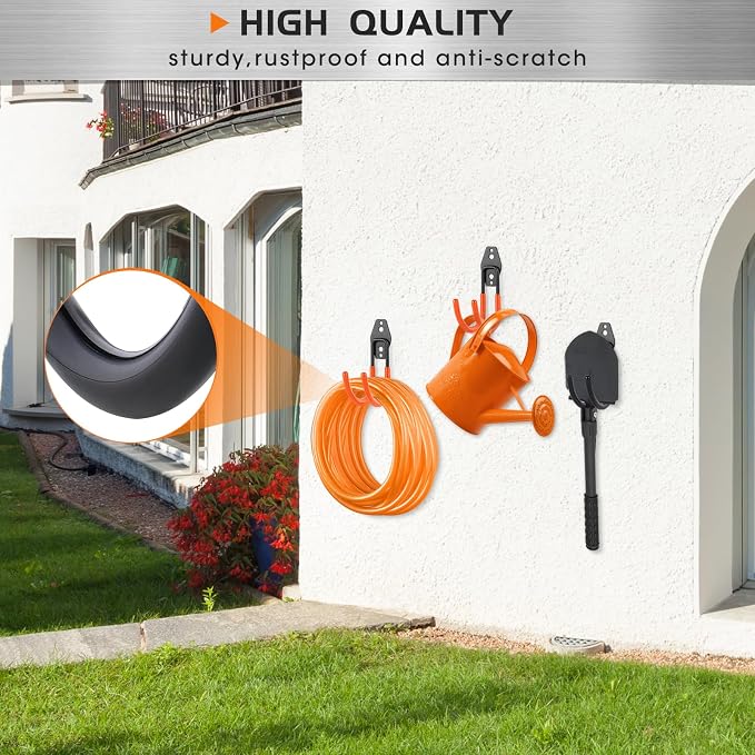 Heavy Duty Hose Hook, Garage Storage Utility Hooks, Garden Hose Hooks - Image 3