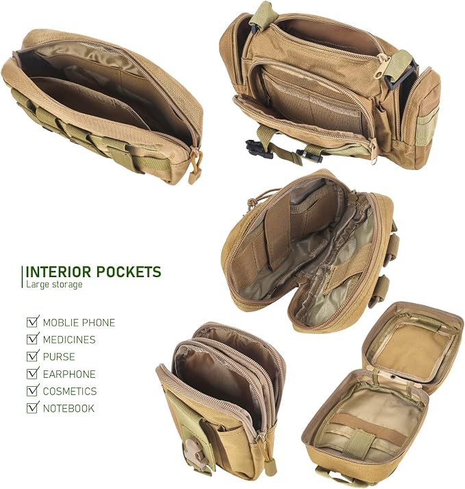 Universal Tactical Seat ​Back Organizer Vehicle Molle Panel Organizer Storage - Image 7