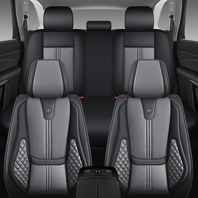 Car Seat Covers Full Set, Easy Install Luxury Leather Automotive Seat Covers - Image 8