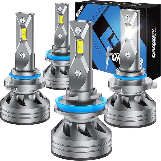 FAHREN H11 9005 Light Bulbs Combo, 60000LM Super Brighter 6500K H9 H8 HB3 by Fahren
