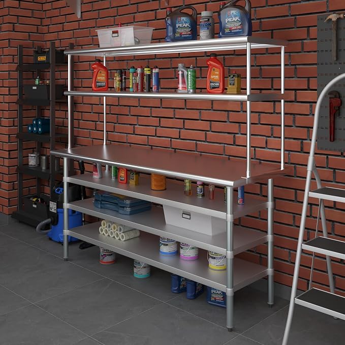 Amgood 24" x 72" Stainless Steel Work Table - Image 7