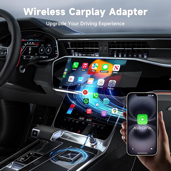 Wireless CarPlay Adapter for iPhone– Super mini 2 in 1 Plug Convert Wired to - Image 2