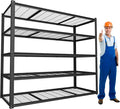 MUPATER 48" W x 20" D x 72" H Metal Storage Shelves, Garage Shelving Unit by MUPATERHome
