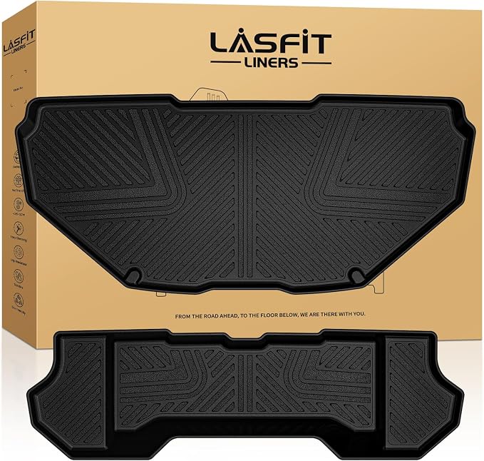 LASFIT Front Trunk Mats for Rivian R1T & Rivian R1S 2024 2023 2022, All Weather by LASFIT
