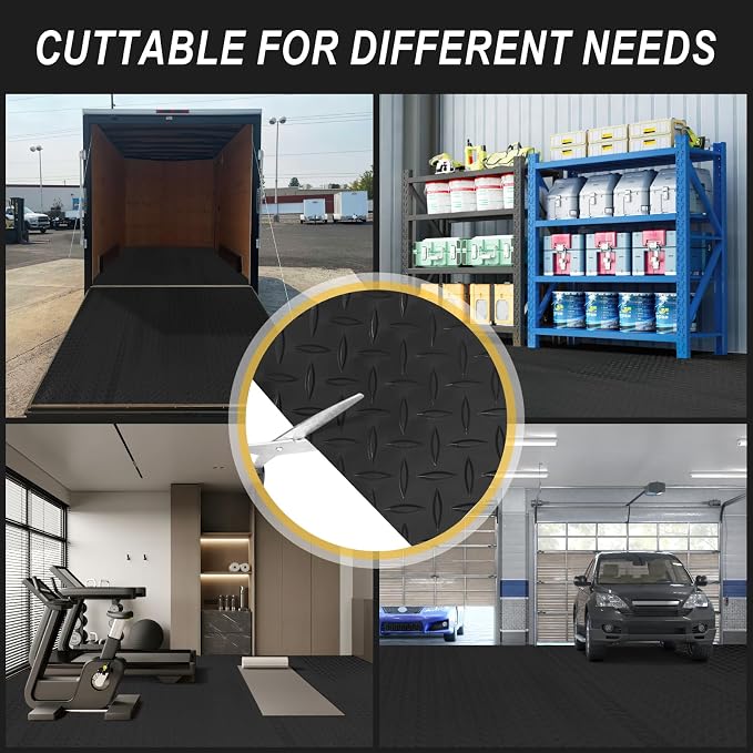 7.5x25 FT Garage Floor Mat, 2.8mm Thickened Flooring Roll - Image 8