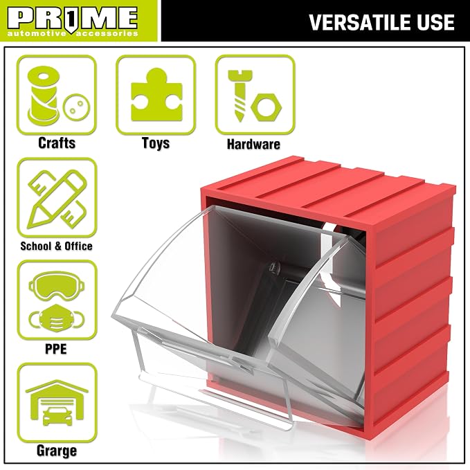 PR1ME 1 pc Garage Wall Mounted Storage organizer bin - Image 5