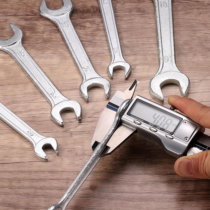 HARFINGTON Double Open End Wrench 17mm x 19mm Metric 15 Degree Offset Angle - Image 6