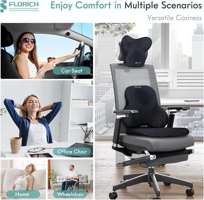 FLORICH Car Seat Cushion and Lumbar Support Pillow - Image 6