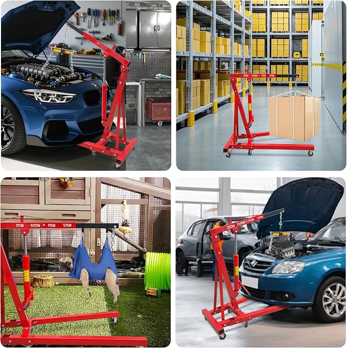 2 Ton Folding Hydraulic Engine Hoist - Image 5