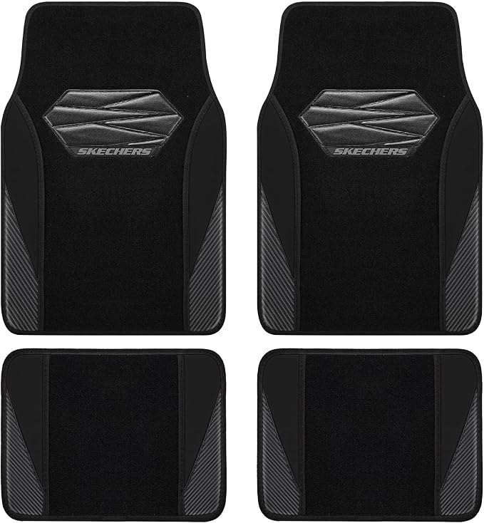 Skechers Car Floor Mats, Waterproof Universal Fit Car Mats, Faux Leather Car by Skechers