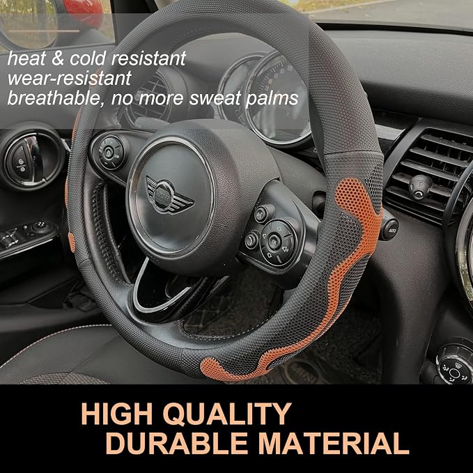 PINCTROT Large Size Comfy Grip Steering Wheel Cover, Anti-Slip Design, - Image 3
