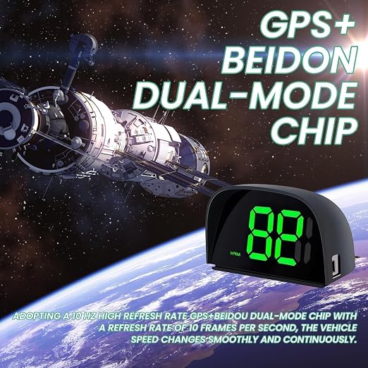 GPS Digital Speedometer for Car MPH Golf Cart Universal HUD Speed Meter - Image 7