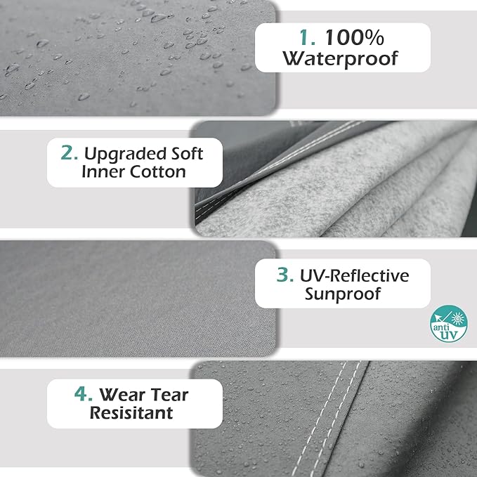 16 Layers Car Cover Waterproof All Weather, Heavy Duty Full Exterior Cover - Image 2