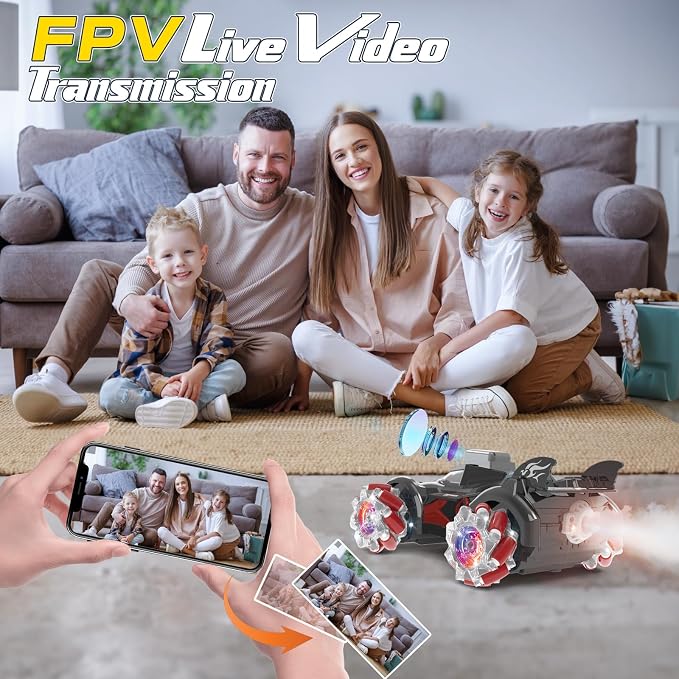 Yasola RC Car with Camera for Kids, Remote Control 360° Rotating High Speed - Image 9