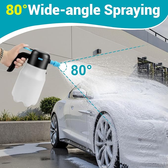 Electric Foam Sprayer Car Wash, 60PSI Foam Sprayer Auto Pressurized - Image 4