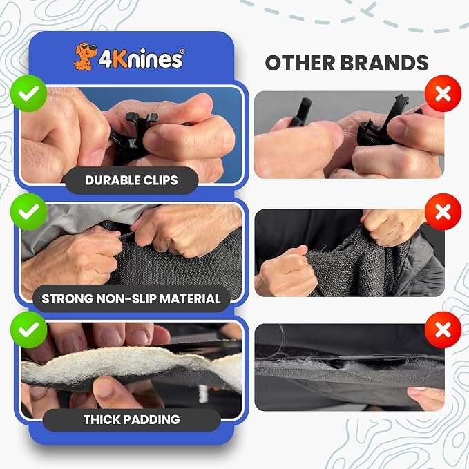 4Knines SUV Cargo Liner for Dogs, Trunk Mat for SUV, Durable Cargo Cover - Image 5