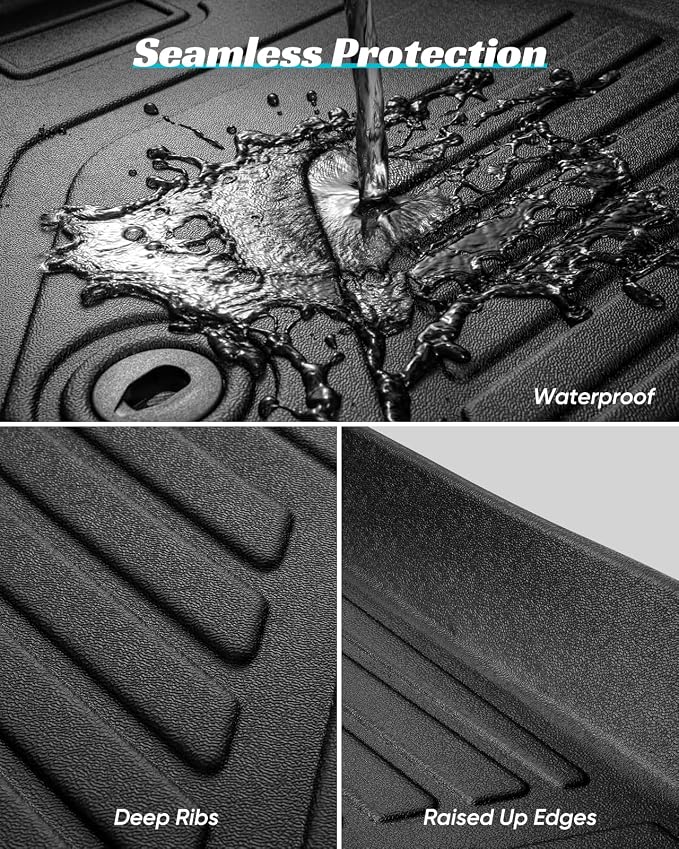 Floor Mats Full Set for Nissan Rogue 2021-2025 Accessories, All Weather Floor - Image 7