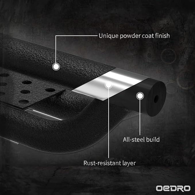 OEDRO All-Steel Build Running Boards Compatible - Image 4