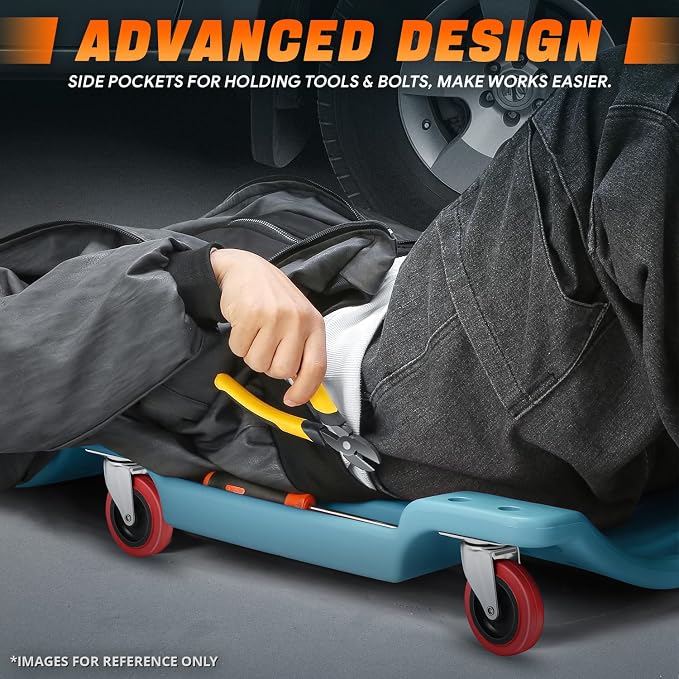 DNA MOTORING 36" L X 17" W x 4.25" H Vehicle Repair Low Profile Automotive - Image 4