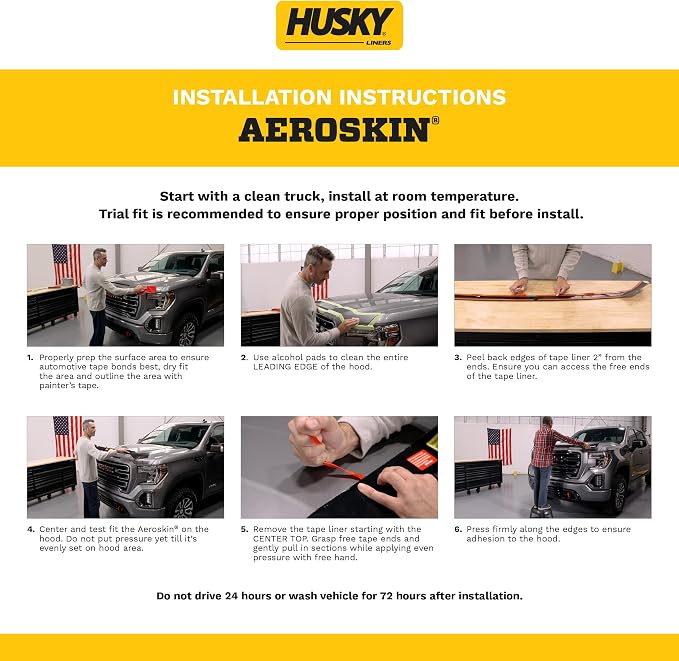 Husky Liners Aeroskin Hood Protector | Fits 2020-2022 Ford Escape | Low Profile - Image 5
