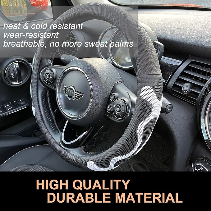 PINCTROT Comfy Grip Steering Wheel Cover, Anti-Slip Design, Universal 14.5-15 - Image 3
