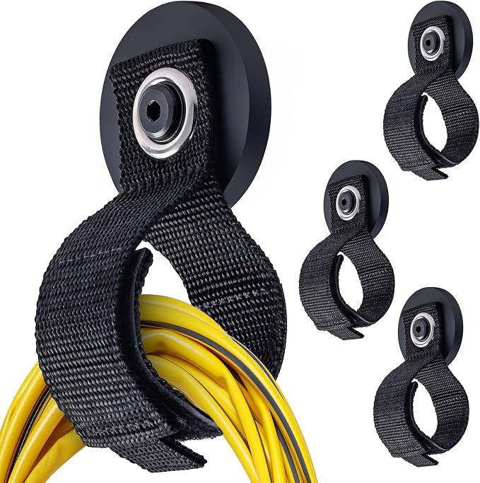 Homde 4pcs Strong Magnetic Hook, Heavy Duty Magnet Tool Holder 2.6 inch by Homde