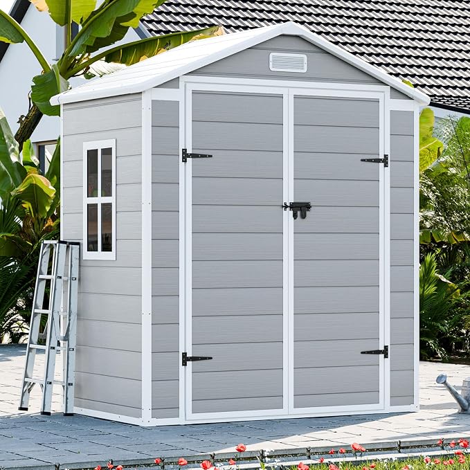 6x3 Shed Resin Outdoor Storage by WACASA