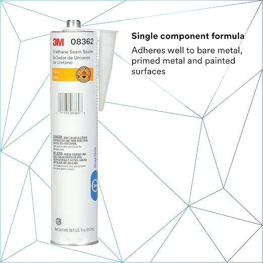 3M Urethane Seam Sealer, High Solids, Permanently Flexible, 310 mL/10.5 fl oz - Image 2