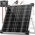 Solar Panel Kit 20W 12V, Solar Battery Trickle Charger Maintainer, Waterproof by Voltset