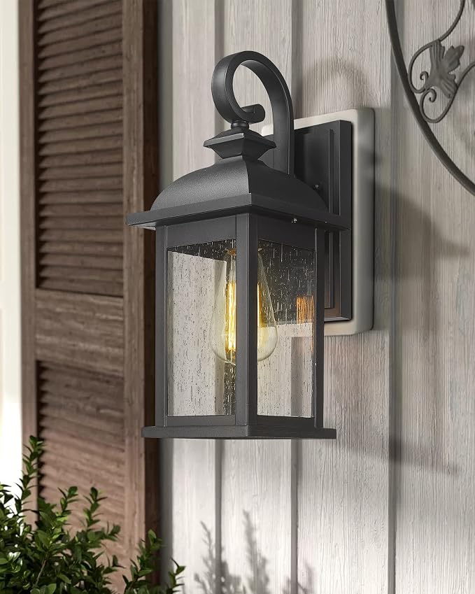 FEMILA Exterior Wall Sconce, 2 Packs Outdoor Waterproof Wall Lights Fixture - Image 4