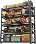 48" W Garage Shelving 3800Lbs Storage Shelves Heavy Duty 5 Tier Adjustable by PRESTELION