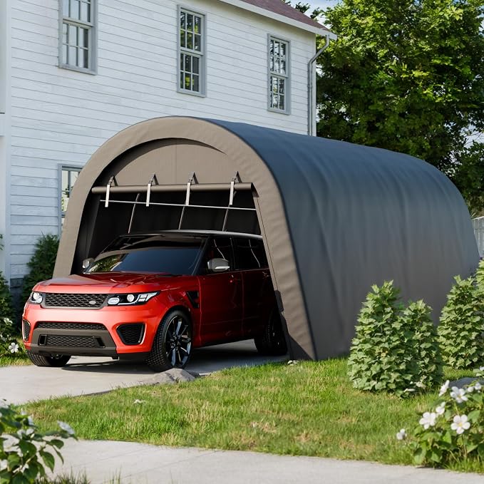 Carport 12x20 ft Heavy Duty, All-Season Waterproof UV Protected Outdoor Car - Image 7