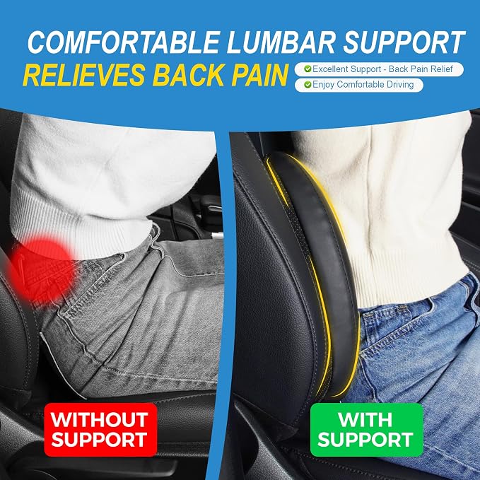 Memory Foam Lumbar Cushion Provides Lower Back Pain Relief and Comfortable - Image 4