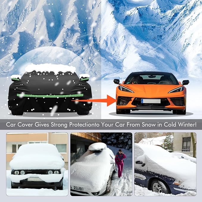 for Corvette 2020-2023 C8 Car Cover 210D Outdoor Waterproof UV Protection - Image 6