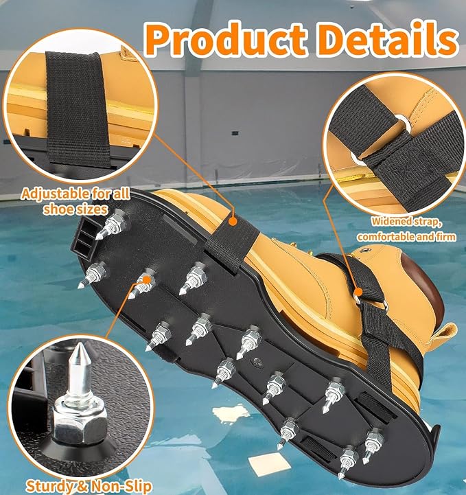 Epoxy Floor Spiked Shoes Fully Assembled Gunite Spiked Shoes - Image 5