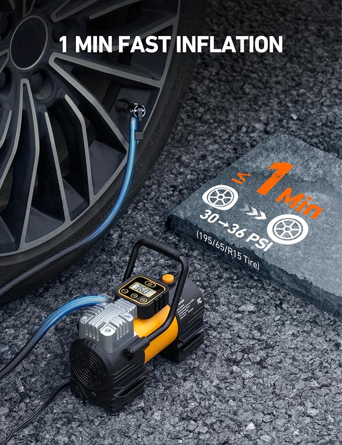 AstroAI Tire Inflator Portable Air Compressor Tire Pump - Image 3