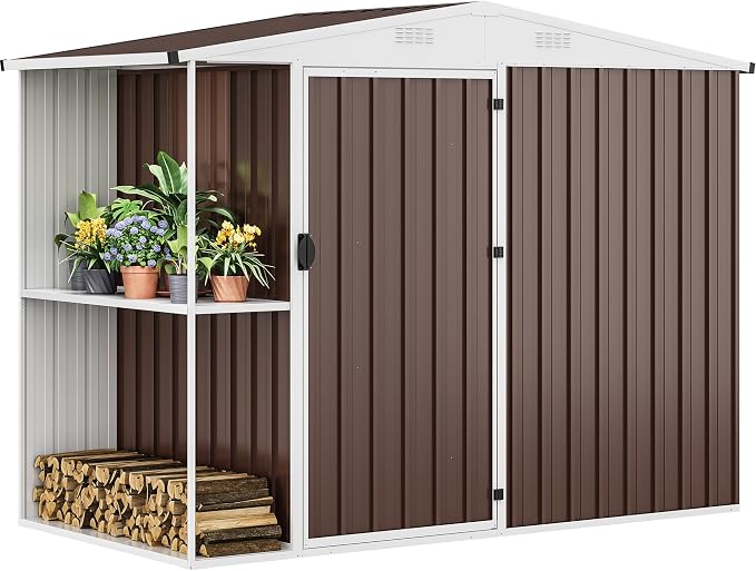 DWVO 8 x 4 ft Outdoor Storage Shed - Image 2