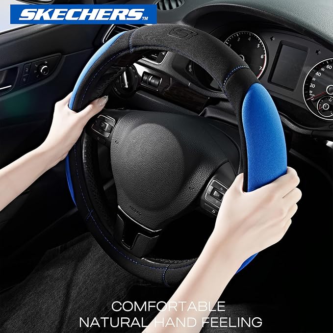 Skechers Steering Wheel Cover, Memory Foam Car Steering Wheel Cover, - Image 2