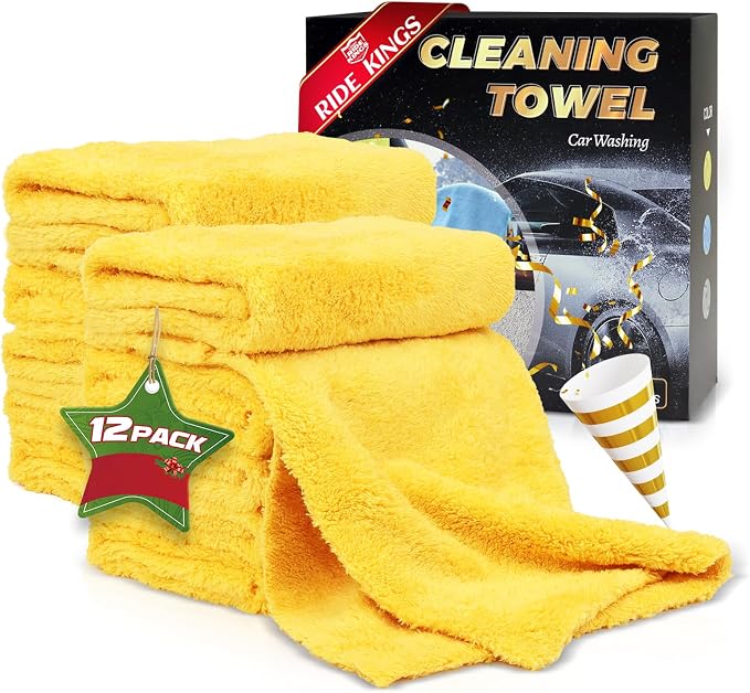 Car Drying Towel, for Car Exterior & Interior, Extra Soft Endless, Reusable and by RIDEKINGS