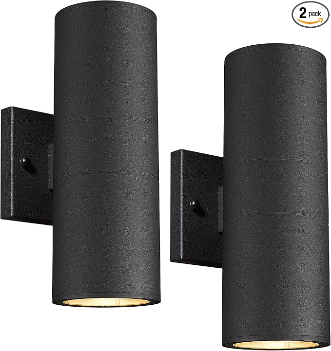 Ken & Ricky Outdoor Wall Sconce Lights, Cylinder Outdoor Light Fixtures by KenRicky