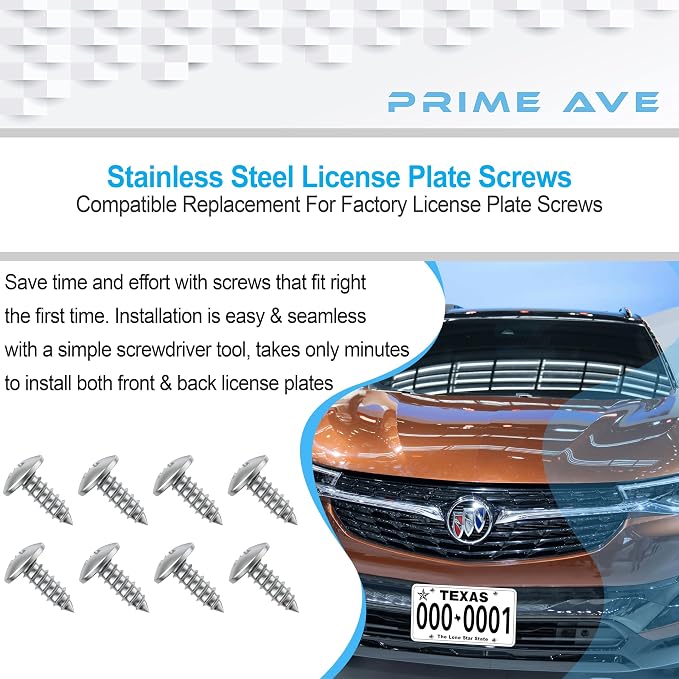 Stainless Steel License Plate Screws - Image 4