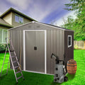 6x8 FT Outdoor Storage Shed, Metal Garden Shed by BNSPLY
