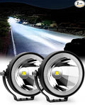 NAOEVO 4 Inch Round LED Pod Lights, 60W 6000LM LED Spot Off Road/Driving/Fog by NAOEVO